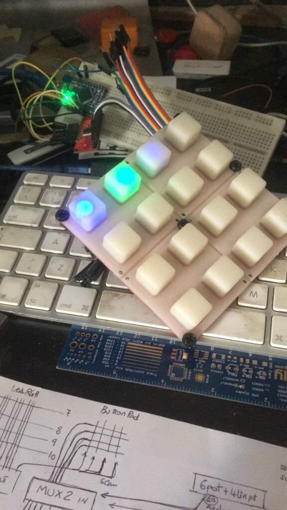 First HackPad prototype detail
