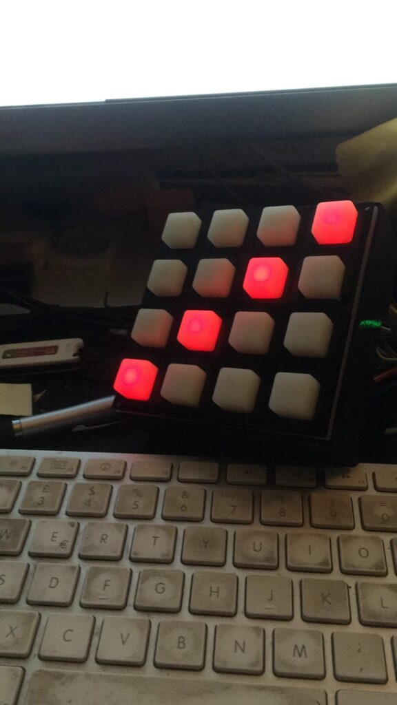First HackPad prototype wiring