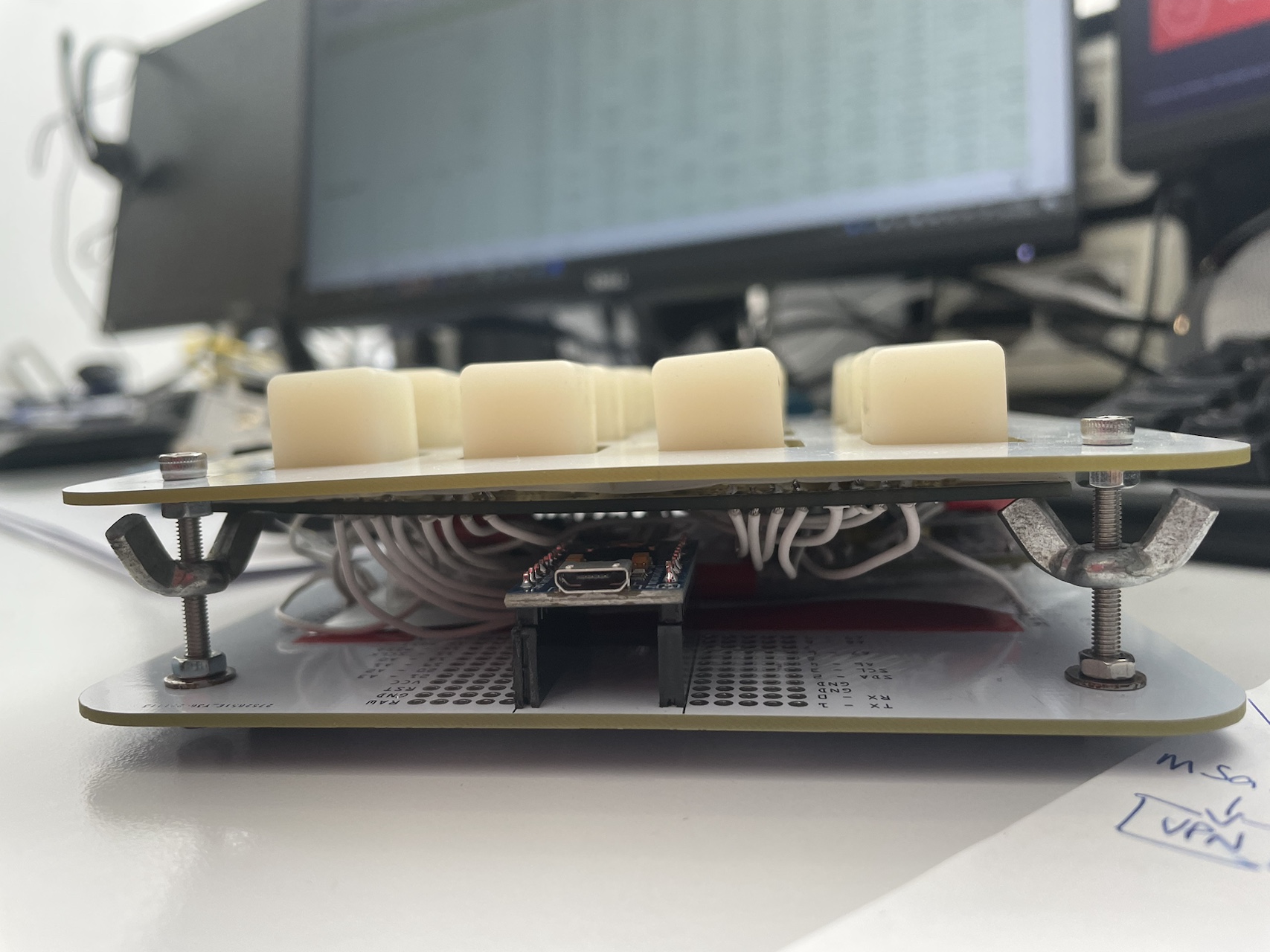 HackPad PCB assembly